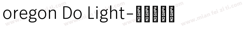 oregon Do Light字体转换